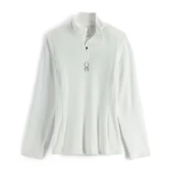 Spyder Womens Shimmer Bug Half Zip - White