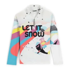 Spyder Big Girls Surface Half Zip - White