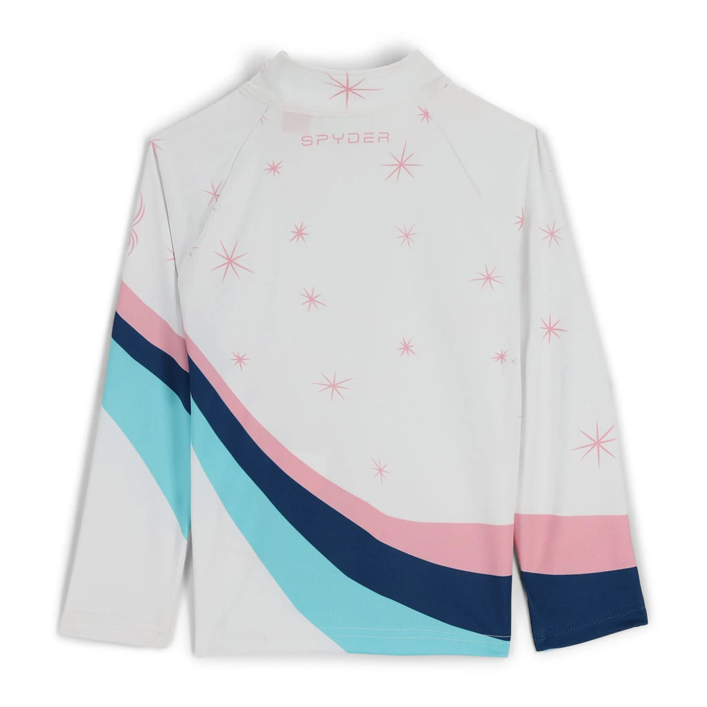Spyder Little Girls Reflect Half Zip - White - Image 3