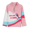 Spyder Little Girls Reflect Half Zip - Petal