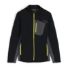 Spyder Mens Bandit Full Zip - Black Citron