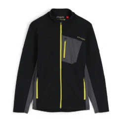 Spyder Mens Bandit Full Zip - Black Citron