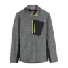 Spyder Mens Bandit Half Zip - Black Citron