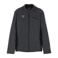 Spyder Mens Bandit Wengen Full Zip - Ebony