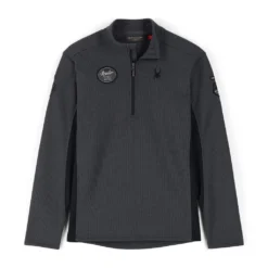 Spyder Mens Bandit Wengen Half Zip - Ebony Black