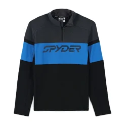 Spyder Mens Speed Half Zip - Black Collegiate