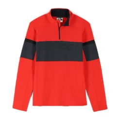 Spyder Mens Speed Half Zip - Volcano Ebony