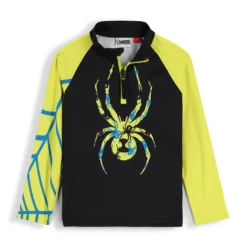 Spyder Little Boys Bug Half Zip - Black
