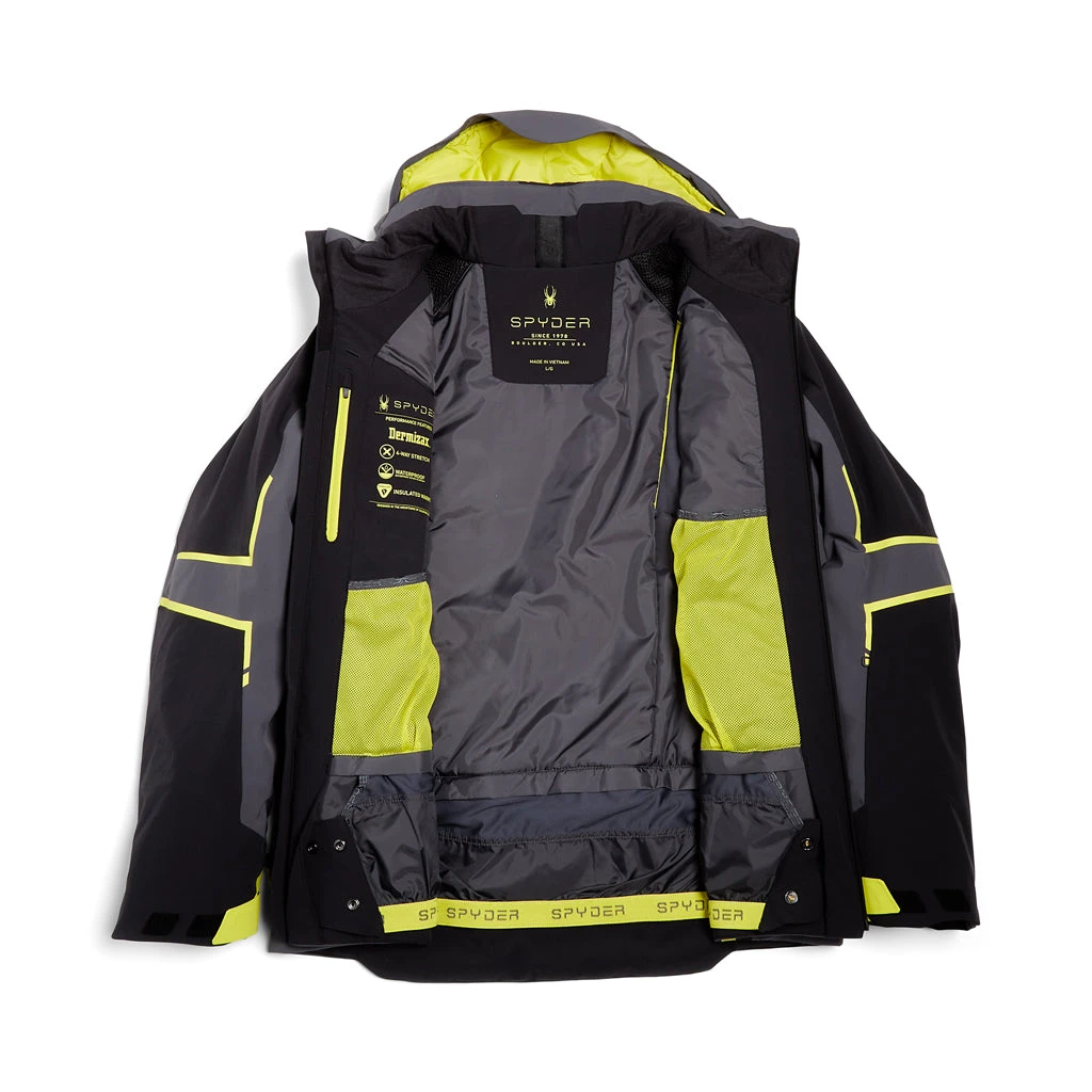 Spyder Mens Titan - Black Citron - Image 5