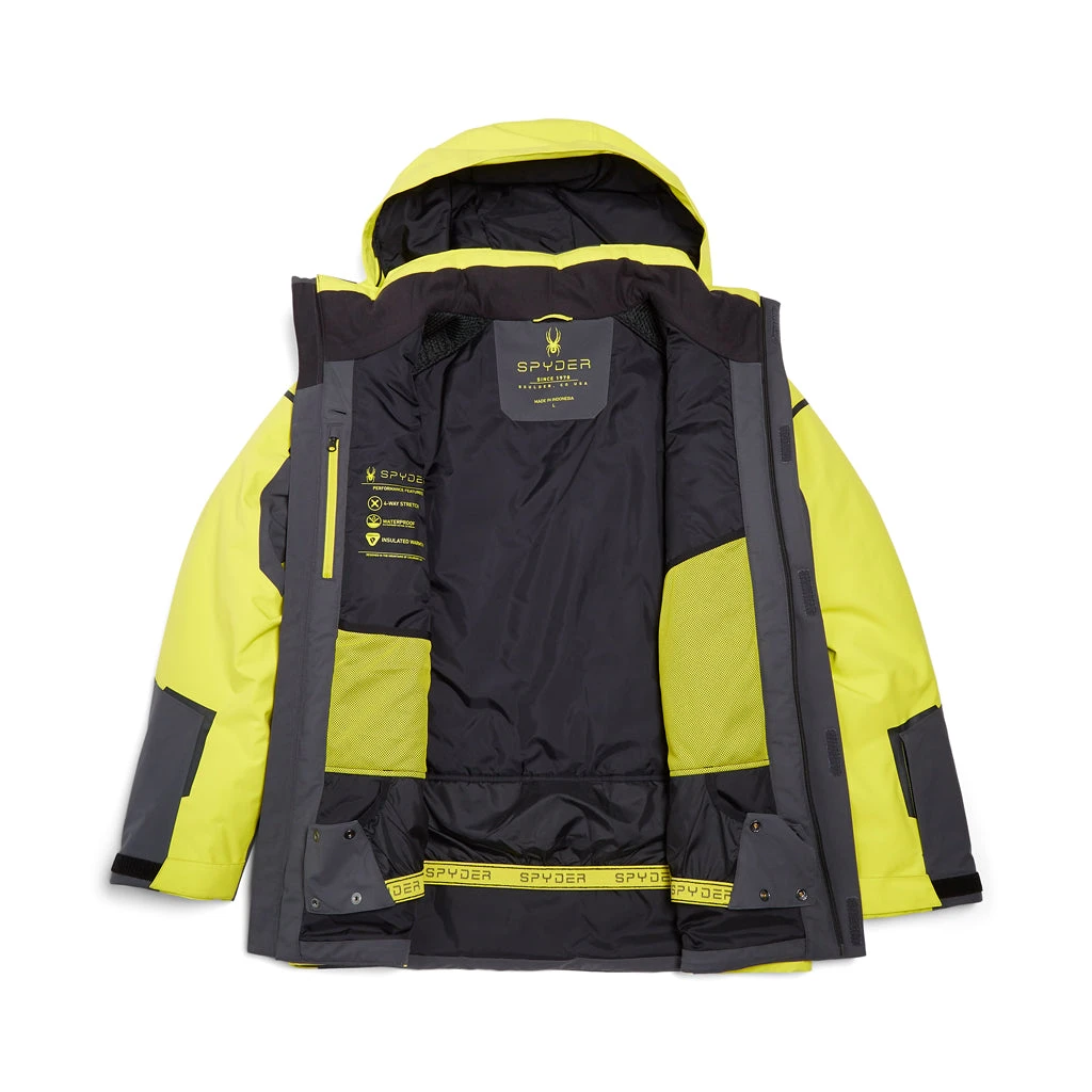 Spyder Mens Copper - Ebony Citron - Image 5