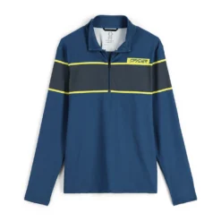 Spyder Mens Spirit Of '78 Half Zip - Abyss Citron