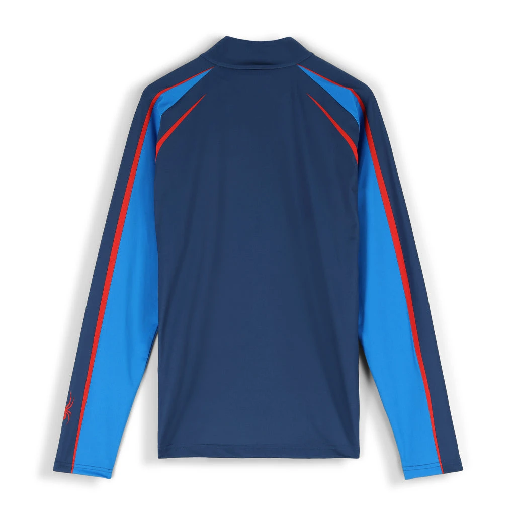 Spyder Mens Throwback Half Zip - Abyss Collegiate - Image 2