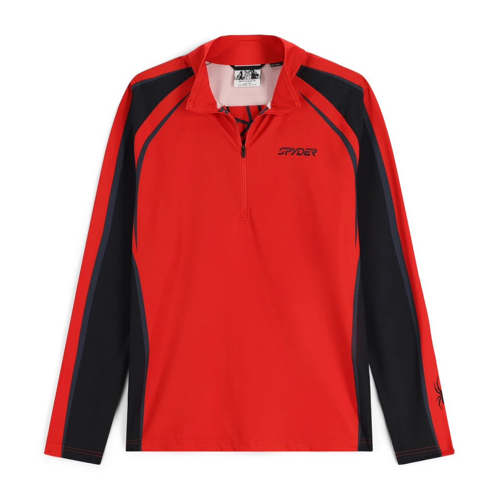 Spyder Mens Throwback Half Zip - Volcano