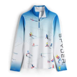 Spyder Womens Birds Eye Half Zip - Collegiate