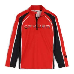 Spyder Big Boys Downhill Half Zip - Volcano