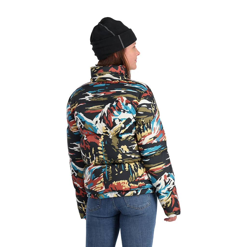 Spyder Womens Windom Jacket - Black Paint By Number - Image 4