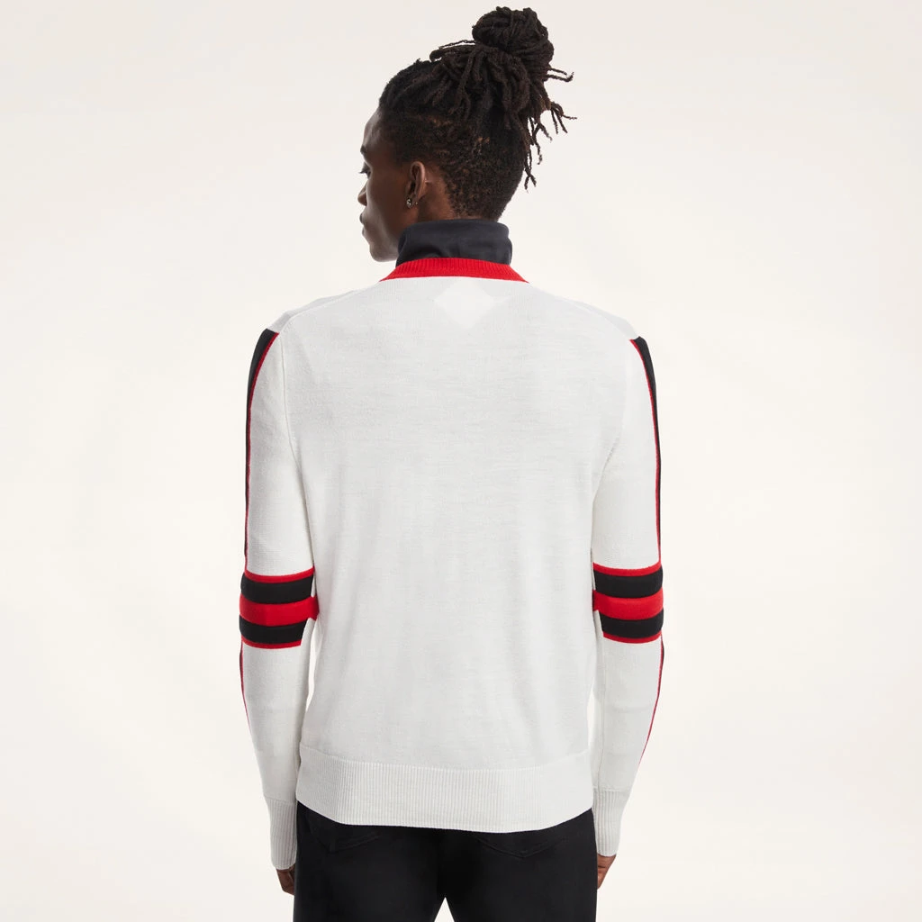 Mens Spyder X Brooks Brothers Crewneck - White - Image 3